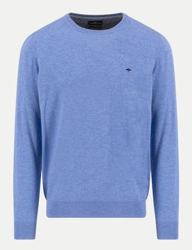 Casual-Fit Pullover Blau 3XL