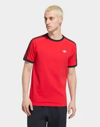 Mens T-shirt 3-stripes - Rosso, rosso rosso Uomo taglia XS