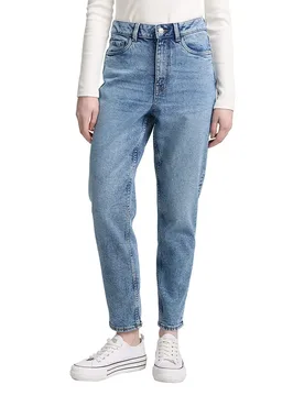 Pantalon 1048103 Linley Mom Used Mid Stone Blue Denim 29 - Tom tailor - FashionsVida
