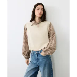 Jersey combinado de mujer