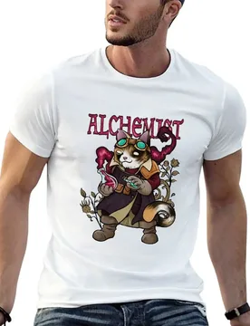Alchemist Cat T-Shirt man t shirt summer t shirt man plain t shirts for man slim fit T-shirt - Aliexpress - FashionsVida