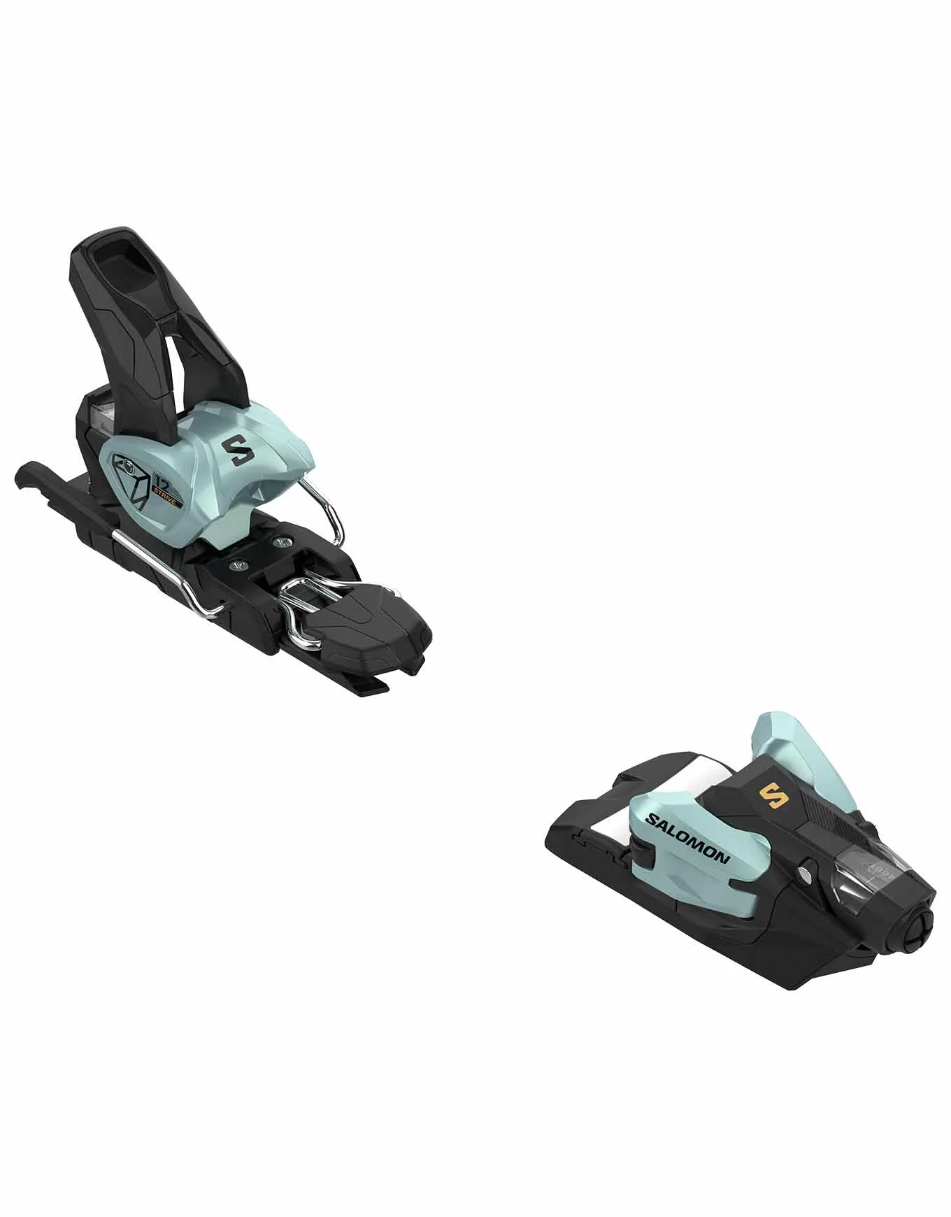 Fixations de ski alpin - Strive 12 Gw Bleached Aqua/Gold - Bleu - Salomon - FashionsVida
