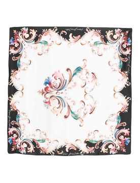 Foulard In Seta Con Stampa Multicolor
