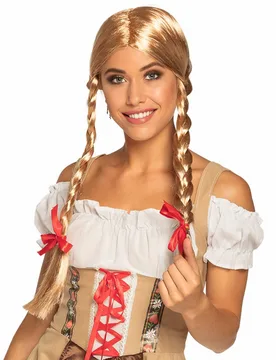 Zopfperücke für Damen blond - female - BOLAND BV - FashionsVida
