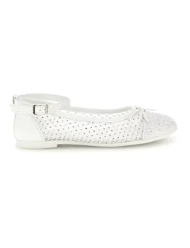 Ballerine bianco traforato cinturino regolabile 120568B 36 - GRAZIE GIRL - FashionsVida