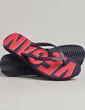 Superdry Damen Vintage Vegane Klassische Flip-flops Marineblau - Größe: M - 29.99 - FashionsVida