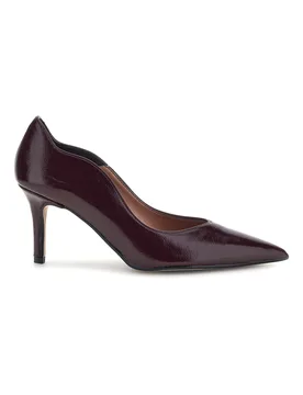 Décolleté bordeaux con scollo sagomato e tacco P7068 39 - FRANCESCA GRITTI - FashionsVida