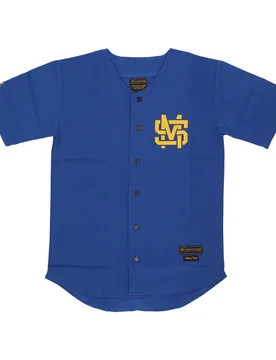 Casacca Bottoni Uomo Monogram Jersey Blue - 5TATE OF MIND - FashionsVida
