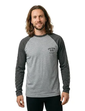Maglia Da Enduro A Maniche Lunghe Core Racing Black Heather - Royal - FashionsVida