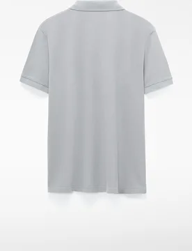 Polo de manga corta de hombre regular fit en piqué de algodón orgánico - Adolfo Dominguez - FashionsVida