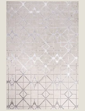 Asiatic Aurora Lattice Rug Silver - Asiatic - FashionsVida