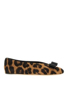 Ferragamo Vara Ballerina Con Fiocco