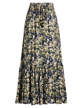 Maxi-Rock Damen Militärgrün S,XS Damen