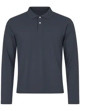 Langärmeliges Polo-Shirt Skill - Bleu - male - Size: 2XL
