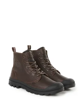 Palladium Boots unies en cuir - Palladium - FashionsVida