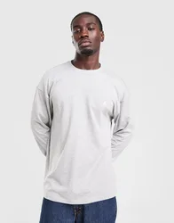 Mens Trefoil Essentials Long Sleeve T-Shirt - Grigio, grigio grigio Uomo taglia L