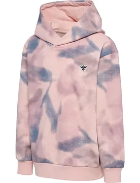 Felpa Con Cappuccio Loose Aop Bee Pale Lilac 122-128 cm