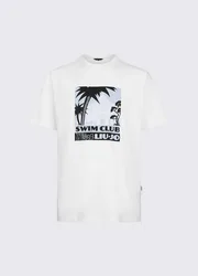 T-shirt con stampa uomo bianco