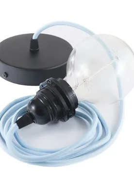 Cables Lampe Suspendue Pendel Pour Abat-jour Rm17 1 M Light Blue / Black One Size - Creative - FashionsVida