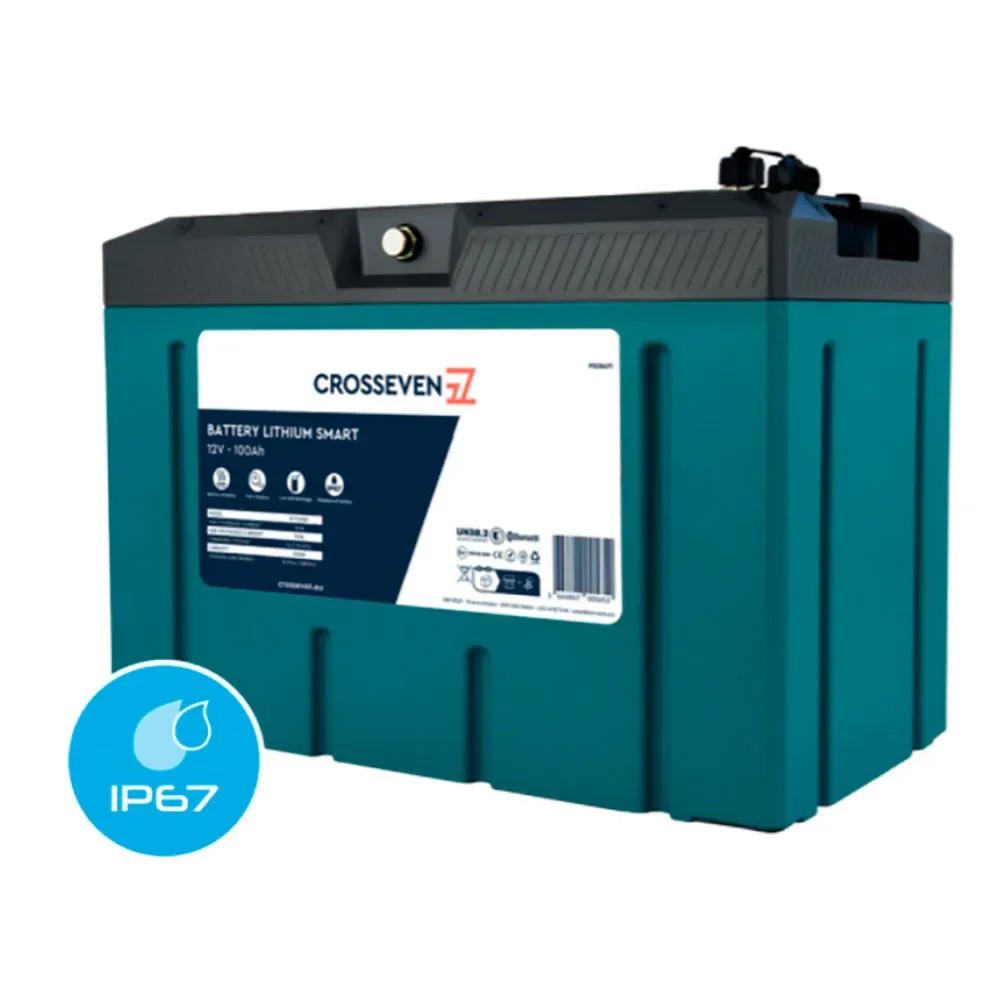 Ah Lithium Battery 12v Grey / Black One Size unisex - Crosseven - FashionsVida