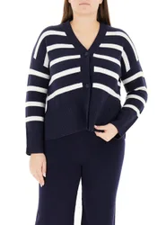 Cardigan in lana BLU NOTTE L