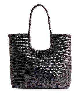 Borsa tote Ns diagonale in pelle nera