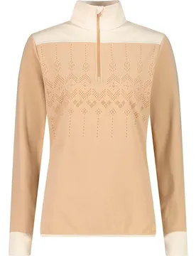 Felpa Con Mezza Zip 3g206 Sesame 3XL