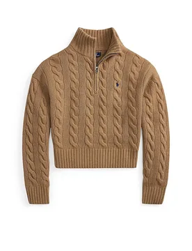 POLO Troyer Pullover camel M damen - Ralph Lauren - FashionsVida