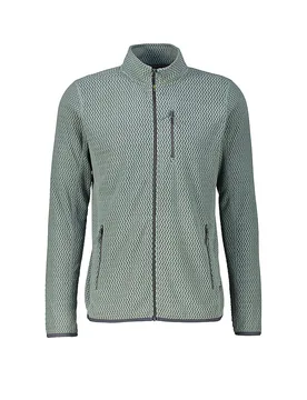 Giacca in pile da uomo Calais Jaquard grigio chiaro L - Meru - FashionsVida