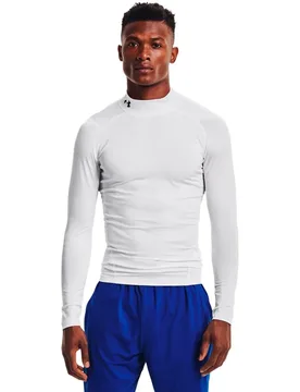 T-shirt à Manches Longues Heatgear Armour Comp Mock White / Black S - Under armour - FashionsVida