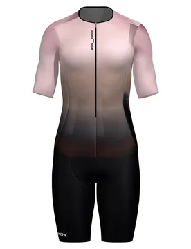 Viper Short Sleeve Trisuit Beige S Women - Santini - FashionsVida