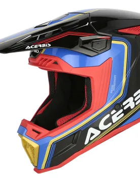 Casco moto Cross Enduro Whoops Nero Blu taglia XS - Acerbis - FashionsVida
