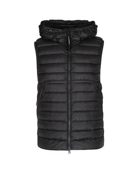 Steppgilet schwarz L herren
