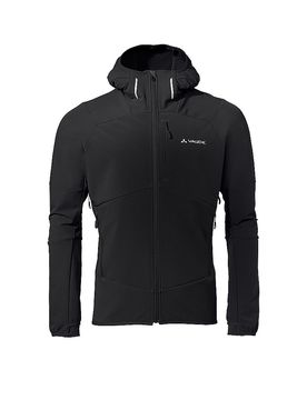 Chaqueta softshell Larice con capucha para hombre negro XL