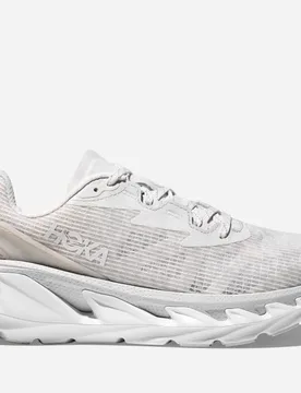 Elevon 2 TS Everyday Run Shoes in White/Cosmic Grey, Size 8 - HOKA - FashionsVida