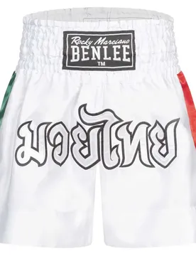 Short De Boxe Goldy White / Green / Red M
