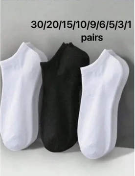 Pares de Calcetines de Algodón Puro para Mujer, Calcetines Invisibles, Calcetines Cortos, Calcetines Blancos, Calcetines Grises, Calcetines Negros, C - Shein - FashionsVida