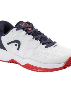 Revolt Pro 5.0 Clay Shoes White / Navy UK 4.5 - Head Racket - FashionsVida