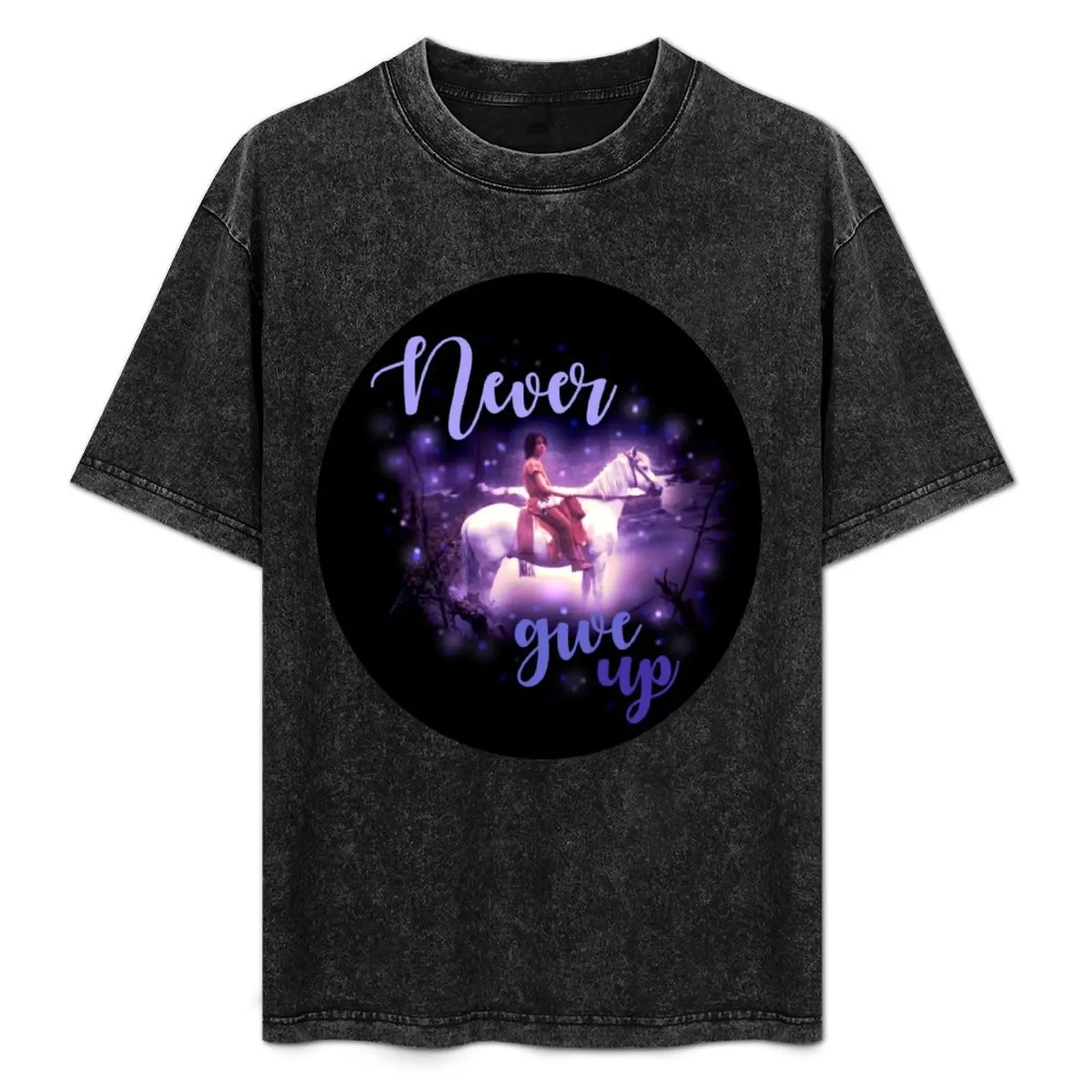 Neverending Story Artax and Atreyu T-Shirt Work Basic Short Sleeve Top - Aliexpress - FashionsVida