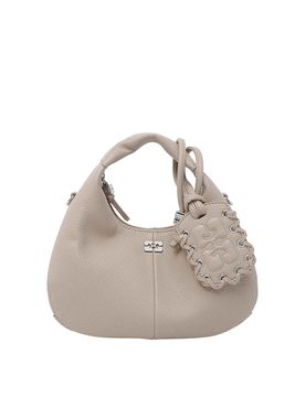 Mini borsa hobo al pepe bianco
