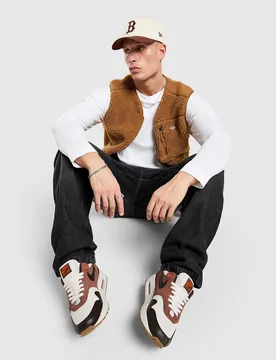 Mens Gilet Mountain Sherpa - Marrone, marrone marrone Uomo taglia L - Dickies - FashionsVida