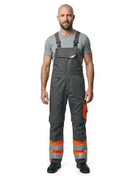Combinaison Avec Poches Pour Genouillères Safe Supreme 15669 Dark Anthracite / Hi-Vis Orange 44 - MASCOT - FashionsVida