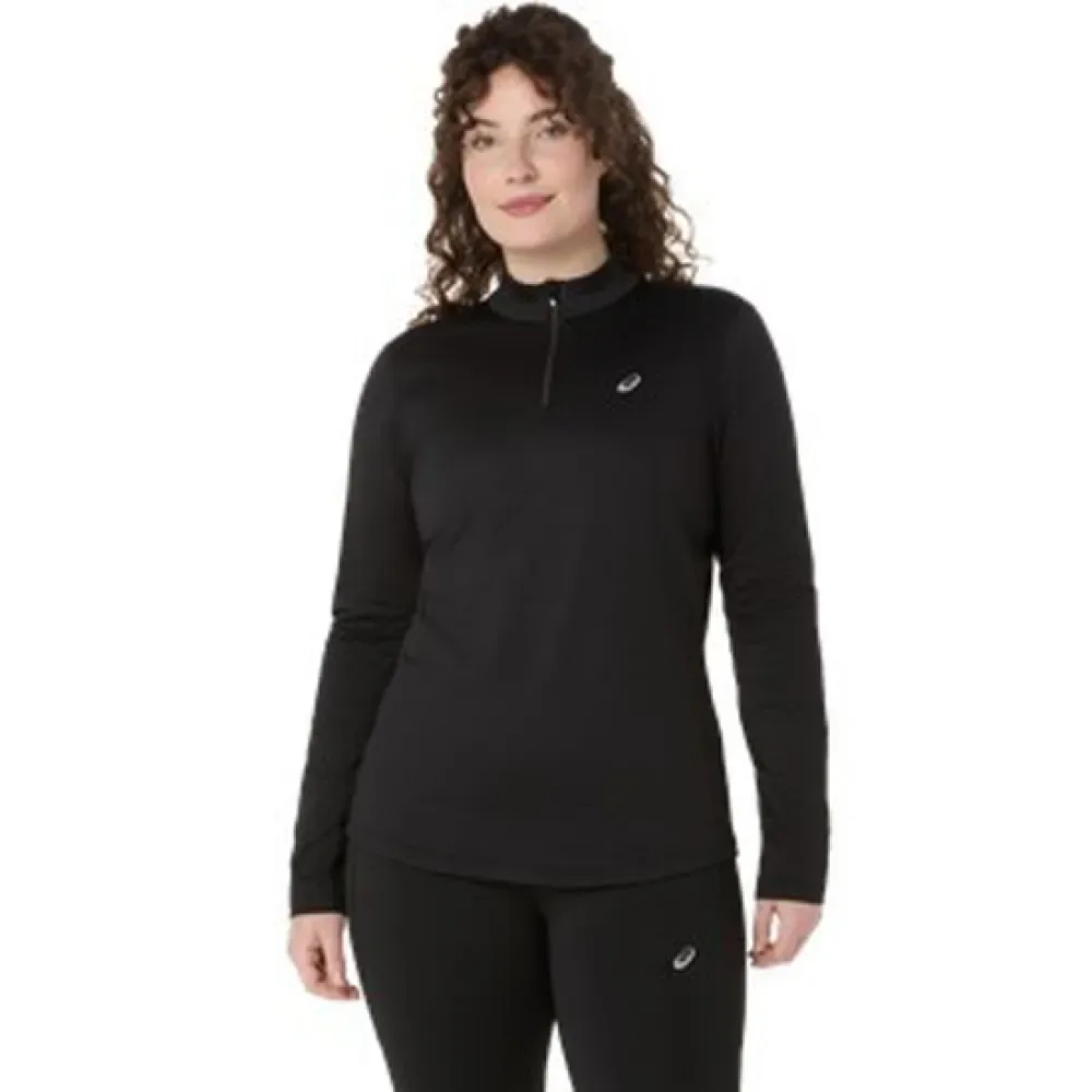 Core Winter Half Zip Long Sleeve T-shirt Performance Black M Women - Asics - FashionsVida