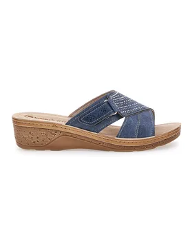 Ciabatte Blu Con Strass 02 Pv 37 - Inblu - FashionsVida