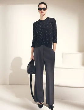 Jersey de mujer cuello caja tachas all over - Woman El Corte Inglés - FashionsVida