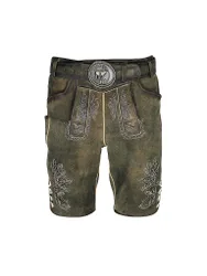 Pantalones de cuero tradicionales SAMUEL marrón 56