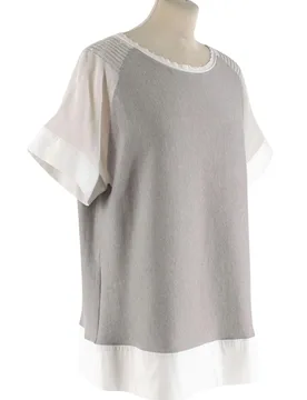 Knit & Mesh Beaded Top - Fabiana Filippi - FashionsVida