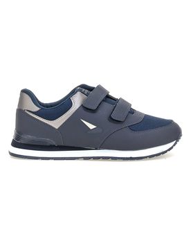 Sneakers blu con doppio strap in tessuto e materiale sintetico 69103 45