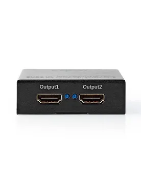 Répartiteur Hdmi 2 Ports Hdmi Entrée Vers 2xhdmi Sortie 4k Métal 60hz Anthracite One Size unisex