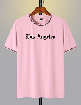 Camiseta de manga corta con cuello redondo, unicolor con letras inglesas impresas, adecuada para uso diario, salir, ocio, deportes, escuela, viajes, r - Shein - FashionsVida